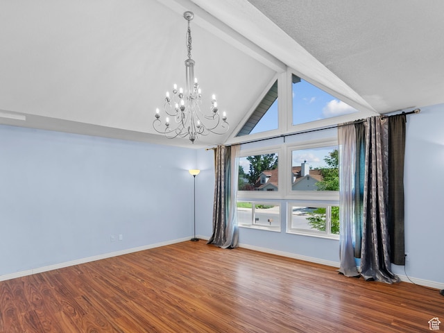 544 W 425 S, Layton, UT 84041 - unfurnished room featuring a chandelier, wood finished floors, and baseboards