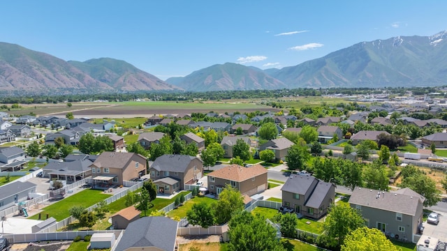 892 W Mattea, Springville, UT 84663 - aerial perspective of suburban area featuring mountains