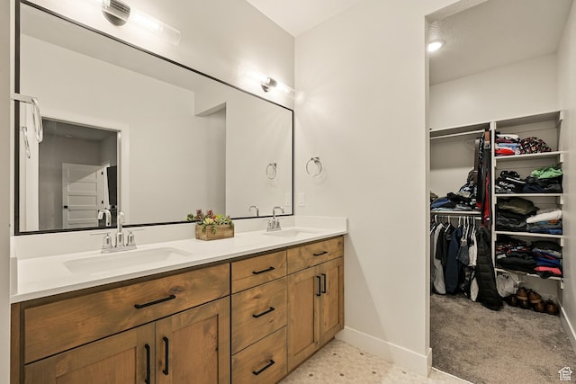 4657 W 275 N, Cedar City, UT 84720 - full bath featuring double vanity, baseboards, and a spacious closet