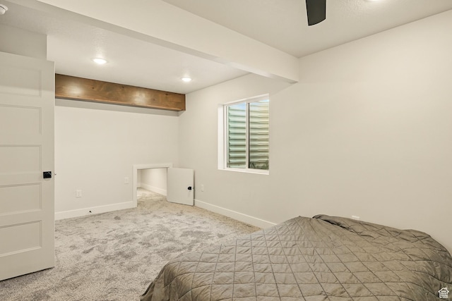 4657 W 275 N, Cedar City, UT 84720 - bedroom with carpet flooring, baseboards, recessed lighting, and a ceiling fan