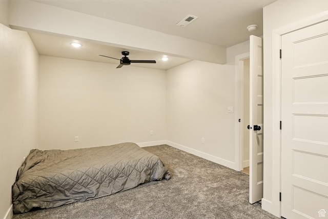 4657 W 275 N, Cedar City, UT 84720 - carpeted bedroom with recessed lighting, baseboards, and ceiling fan