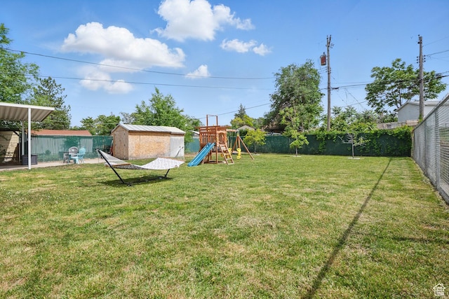 8757 W Helen Dr, Magna, UT 84044 - view of yard with a playground