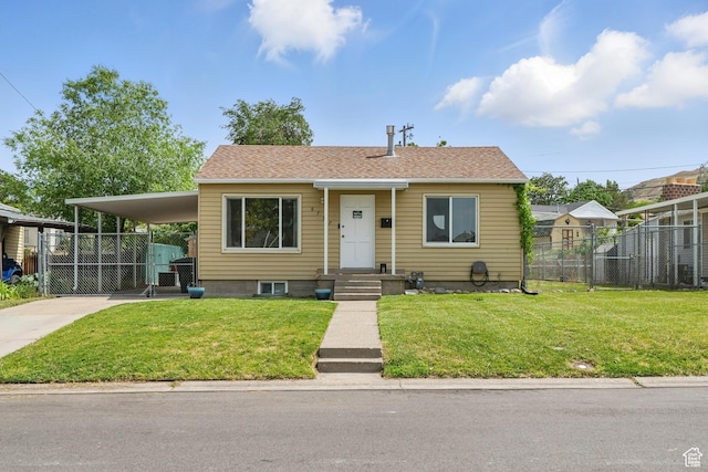 8757 W Helen Dr, Magna, UT 84044 - view of front of property with concrete driveway and a carport