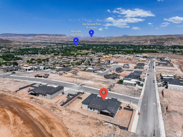 824 S 1690 W, Hurricane, UT 84737 - drone / aerial view of mountains