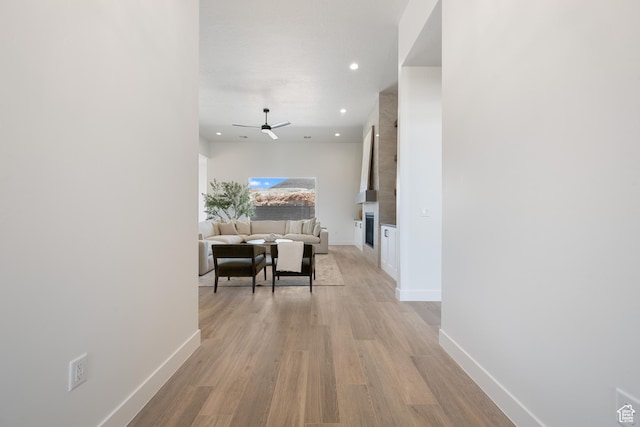 824 S 1690 W, Hurricane, UT 84737 - hallway with light wood-style floors and recessed lighting