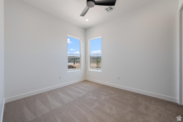 824 S 1690 W, Hurricane, UT 84737 - carpeted spare room with a ceiling fan and baseboards