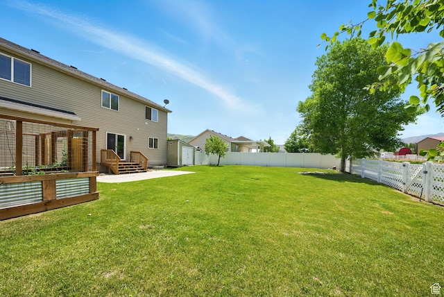 13708 S Manas Ct, Herriman, UT 84096 - view of yard featuring a patio area