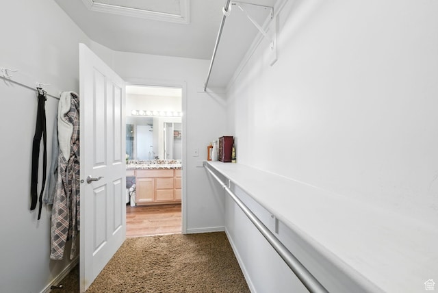 13708 S Manas Ct, Herriman, UT 84096 - walk in closet featuring carpet