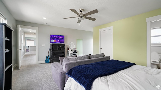 225 W 1390 N, Orem, UT 84057 - bedroom featuring carpet floors, baseboards, recessed lighting, and a ceiling fan