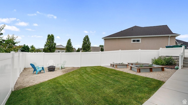 225 W 1390 N, Orem, UT 84057 - view of yard featuring a fire pit and a garden