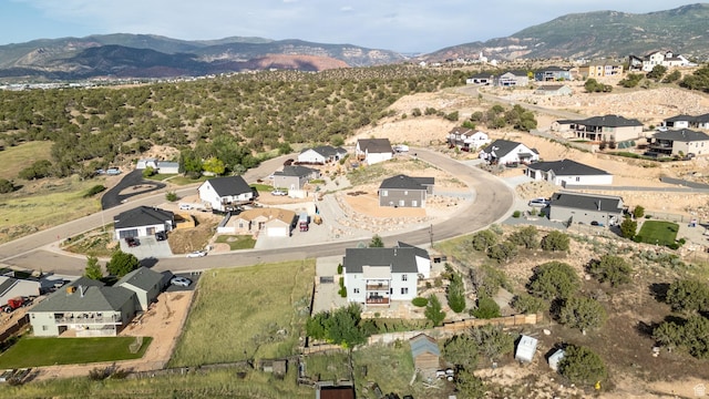 48 S Cimarron Cir, Cedar City, UT 84720 - aerial view of property and surrounding area featuring a mountain backdrop and nearby suburban area