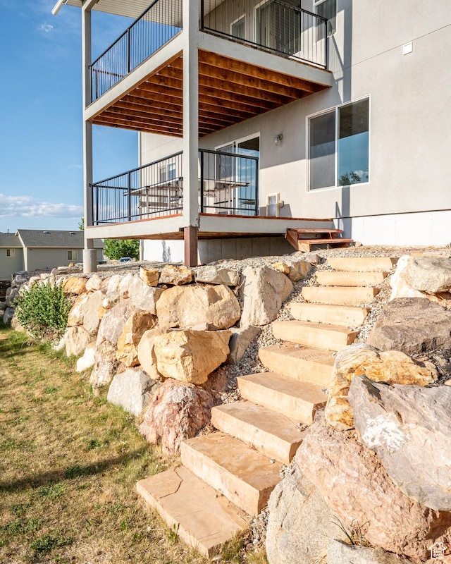 48 S Cimarron Cir, Cedar City, UT 84720 - view of property exterior featuring a balcony
