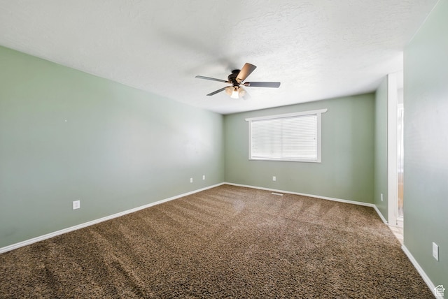 1826 N 2600 W, Lehi, UT 84043 - carpeted empty room with ceiling fan, baseboards, and a textured ceiling