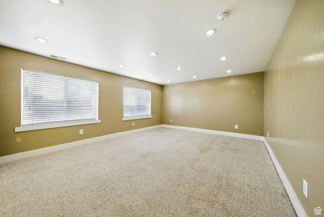 1826 N 2600 W, Lehi, UT 84043 - spare room featuring carpet floors, baseboards, recessed lighting, and a smoke detector
