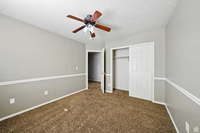1826 N 2600 W, Lehi, UT 84043 - unfurnished bedroom with a closet, baseboards, carpet flooring, and ceiling fan