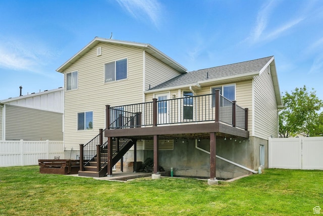 1826 N 2600 W, Lehi, UT 84043 - back of house with a deck and stairway