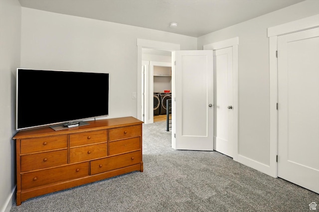 228 E 600 S, Willard, UT 84340 - bedroom with independent washer and dryer, carpet floors, a closet, and baseboards