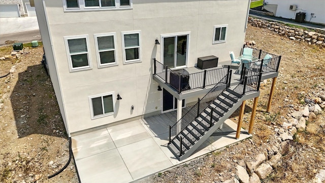 228 E 600 S, Willard, UT 84340 - rear view of house with stairway, a patio, and a deck