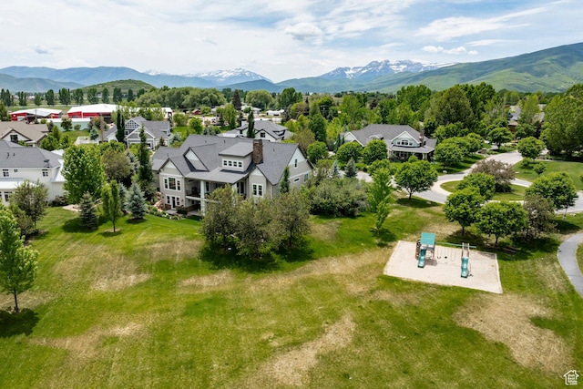 1123 Dutch Fields Pkwy, Midway, UT 84049 - aerial view of residential area featuring a mountainous background