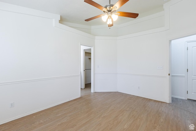 710 S Indian Hills Dr # 64, St George, UT 84770 - empty room with light wood-type flooring, ceiling fan, and baseboards