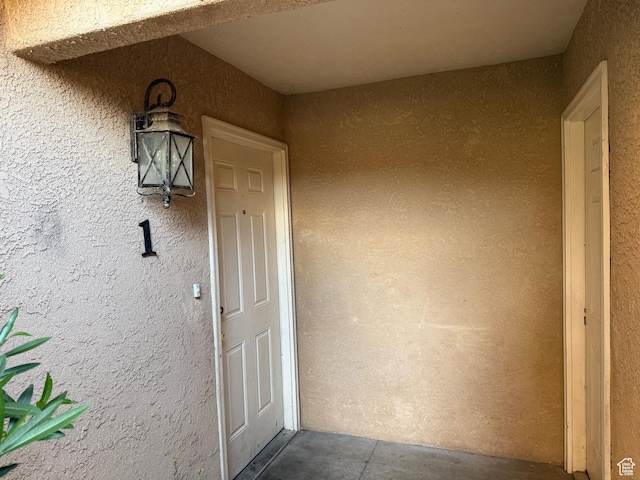 1087 N 1800th Cir W, St George, UT 84770 - doorway to property featuring stucco siding