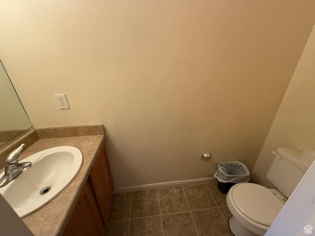 1087 N 1800th Cir W, St George, UT 84770 - bathroom with vanity, baseboards, toilet, and tile patterned flooring