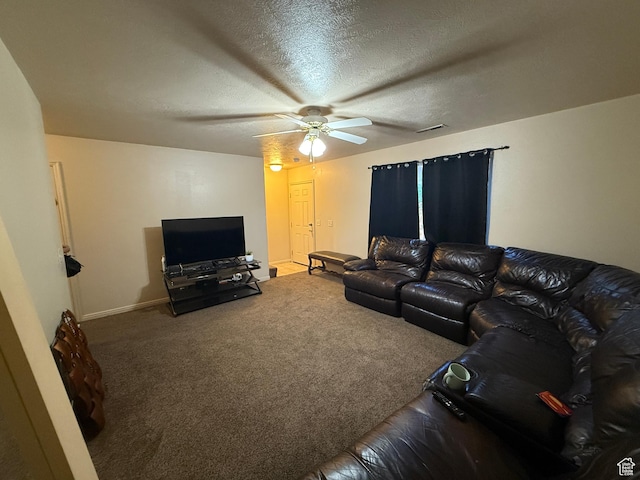 1087 N 1800th Cir W, St George, UT 84770 - carpeted living room featuring ceiling fan and baseboards