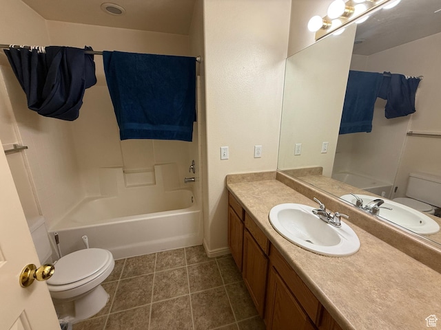 1087 N 1800th Cir W, St George, UT 84770 - full bath with toilet, vanity, bathing tub / shower combination, and tile patterned flooring