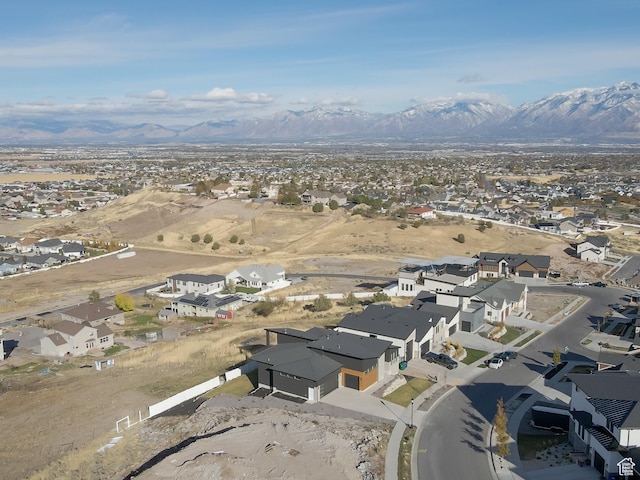 7272 W Summit Crest Cir, Herriman, UT 84096 - aerial perspective of suburban area with mountains