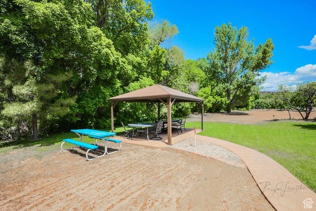 580 S Stagecoach Dr, Brookside, UT 84782 - view of patio with a gazebo