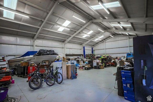 580 S Stagecoach Dr, Brookside, UT 84782 - garage featuring a workshop area