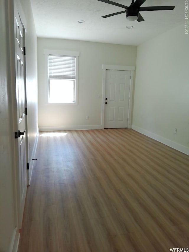 919 E Millbrook Way, Bountiful, UT 84010 - empty room with ceiling fan, wood finished floors, and baseboards