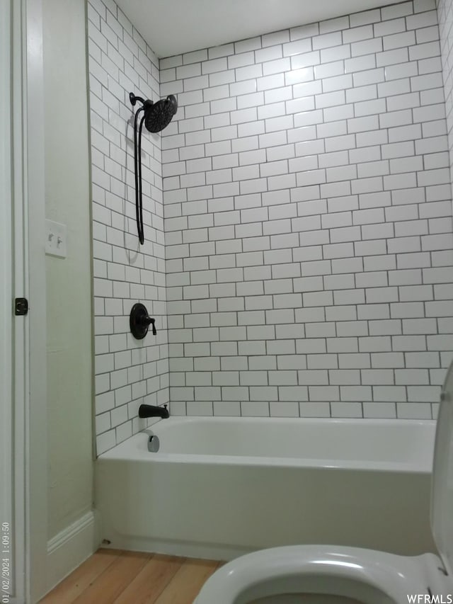 919 E Millbrook Way, Bountiful, UT 84010 - full bathroom with bathing tub / shower combination and wood finished floors