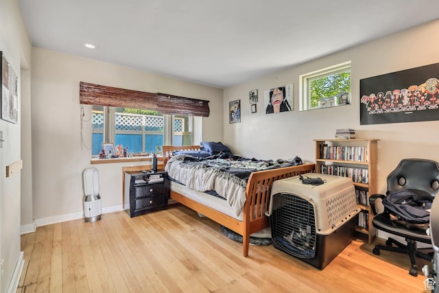 319 N Almond St W # Rear, Salt Lake City, UT 84103 - bedroom featuring wood-type flooring, baseboards, and recessed lighting