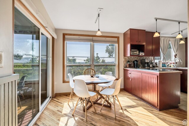 319 N Almond St W # Rear, Salt Lake City, UT 84103 - kitchen featuring a sink, light wood-style floors, and plenty of natural light