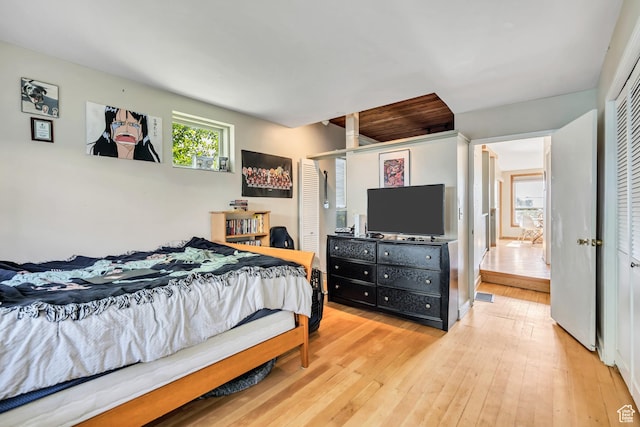 319 N Almond St W # Rear, Salt Lake City, UT 84103 - bedroom featuring light wood-type flooring and a closet