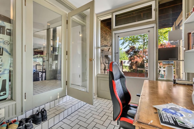 319 N Almond St W # Rear, Salt Lake City, UT 84103 - home office featuring brick patterned flooring