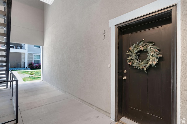 1809 W Terra Vista Ln N Unit B1, Saratoga Springs, UT 84045 - view of exterior entry featuring stucco siding