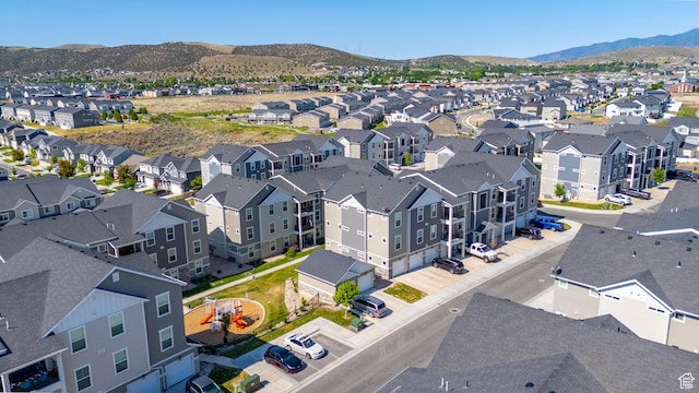 1809 W Terra Vista Ln N Unit B1, Saratoga Springs, UT 84045 - aerial perspective of suburban area featuring mountains