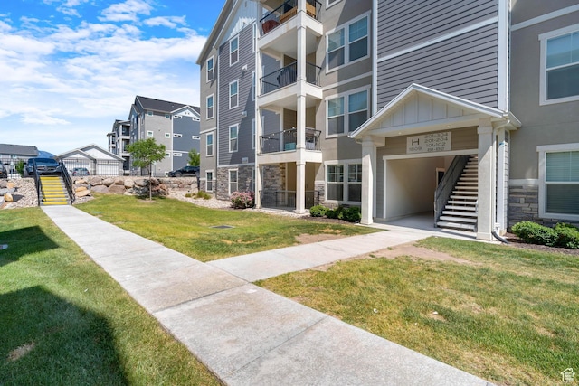 1809 W Terra Vista Ln N Unit B1, Saratoga Springs, UT 84045 - view of property with stairs and a residential view