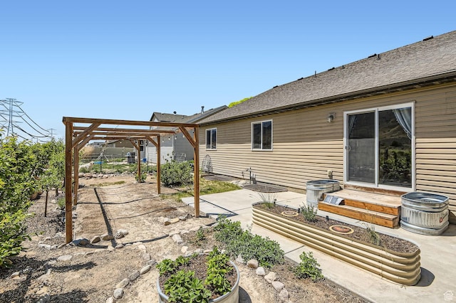 4628 N Long Way, Eagle Mountain, UT 84005 - fenced backyard featuring entry steps and a patio area