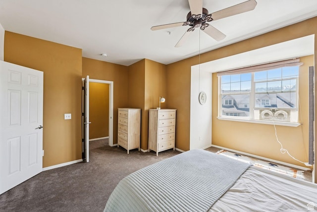 900 Bitner Rd Unit D32, Park City, UT 84098 - bedroom with carpet floors, baseboards, and ceiling fan