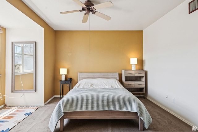 900 Bitner Rd Unit D32, Park City, UT 84098 - bedroom with carpet, baseboards, and a ceiling fan
