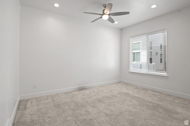 274 W 530 N Unit 329, Vineyard, UT 84059 - carpeted empty room with ceiling fan, recessed lighting, and baseboards