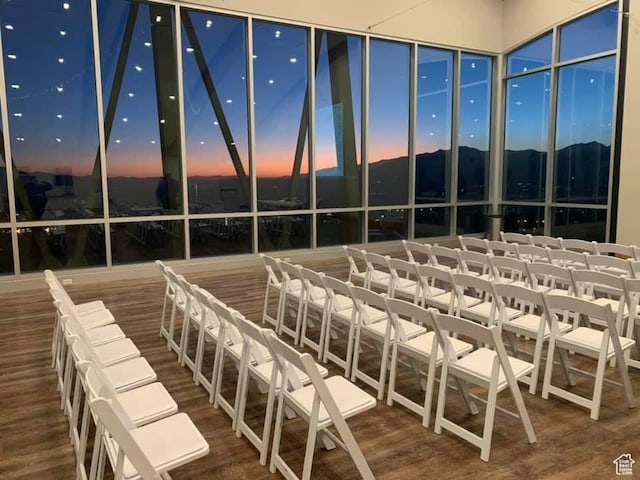 2185 W Crestview Dr, Lehi, UT 84043 - view of patio terrace at dusk
