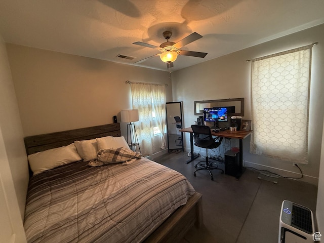 410 N 2720 E, St George, UT 84790 - bedroom with a ceiling fan and an office area
