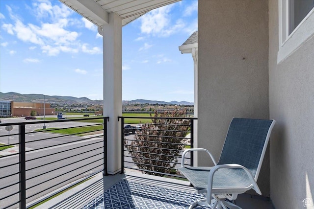 1252 W Cinch Way S, Bluffdale, UT 84065 - balcony featuring a mountain view