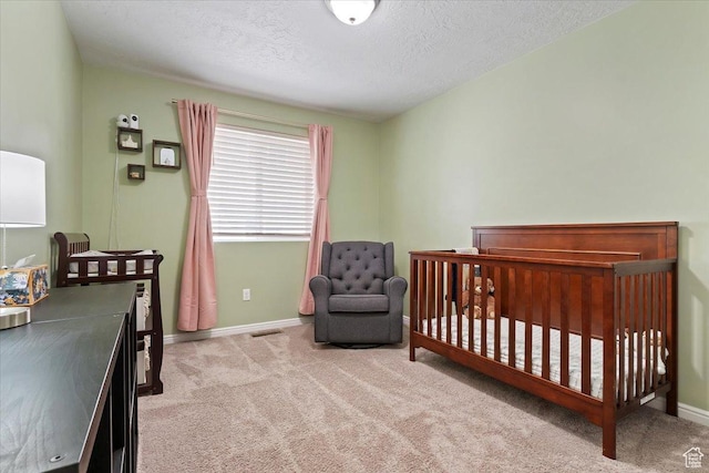 1252 W Cinch Way S, Bluffdale, UT 84065 - bedroom with carpet, baseboards, a textured ceiling, and a nursery area