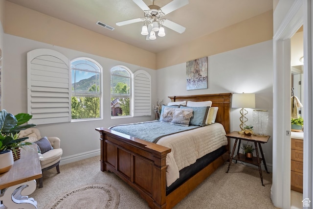 8149 S 2425 E, South Weber, UT 84405 - bedroom with light colored carpet and a ceiling fan