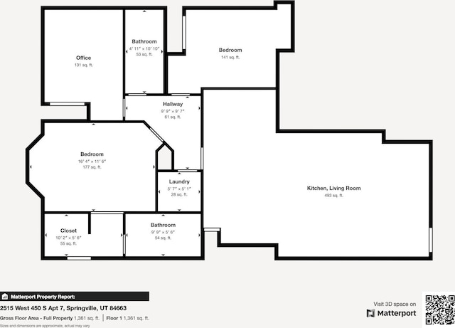 2515 W 450 S Unit 7, Springville, UT 84663 - room layout